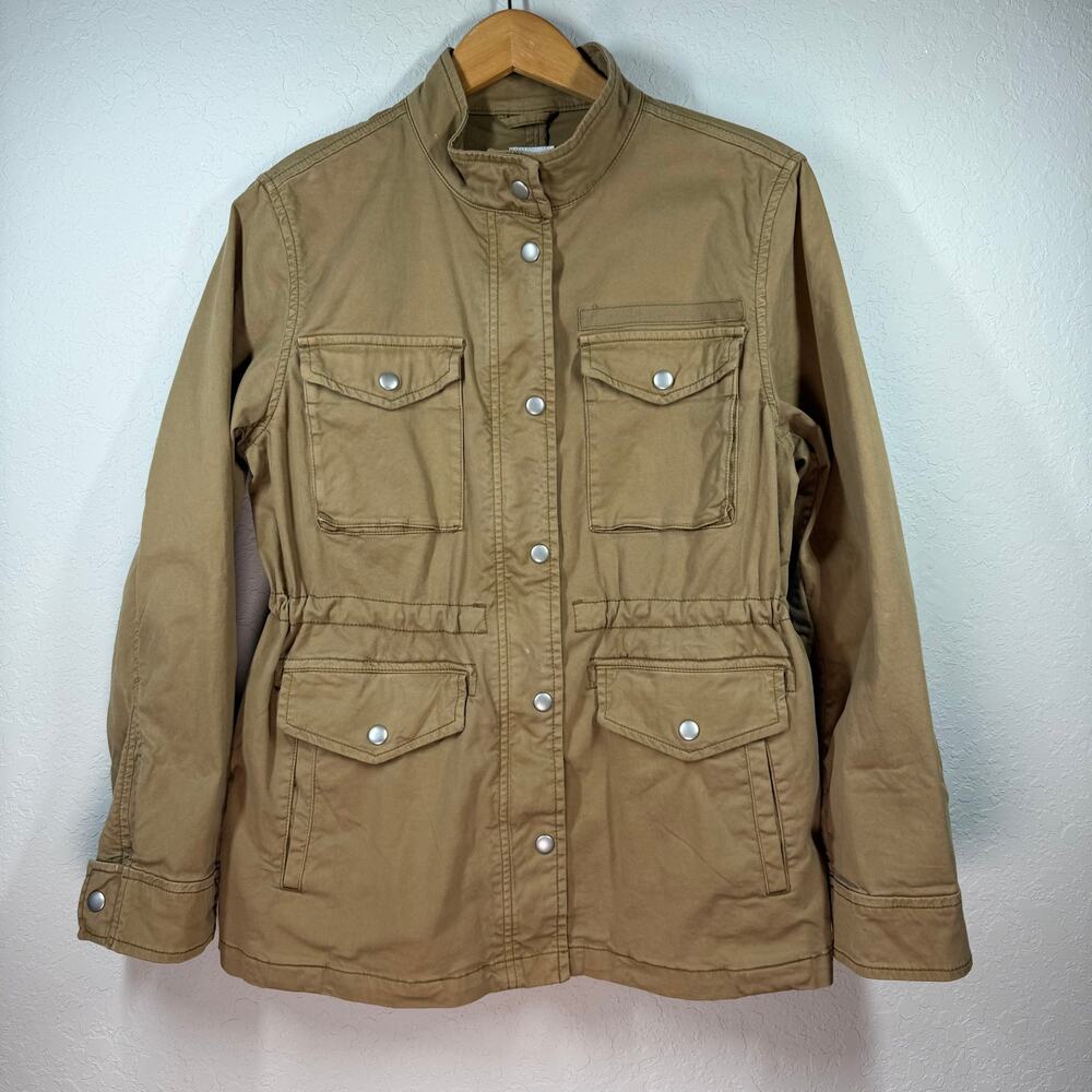 Women's Gap Brown Cargo Jacket with Cinched Waist Size Small